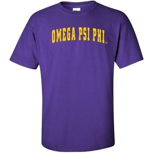 Omega Psi Phi Letterman Tee(Purple)