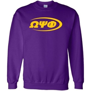 Omega Psi Phi Splash Crewneck Sweatshirts(Purple)