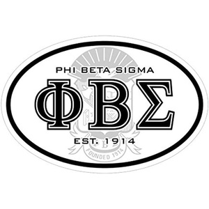 Phi Beta Sigma Oval Crest Bumper Sticker