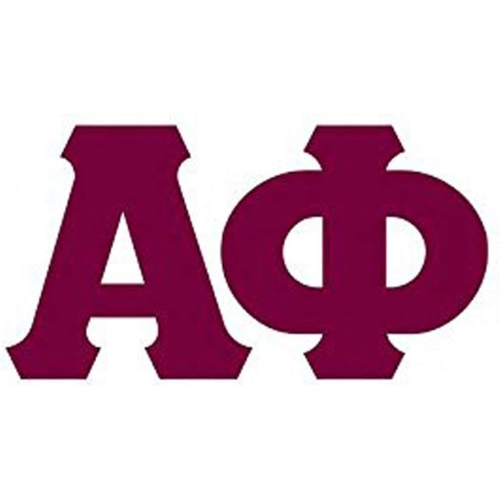 image:imageAlpha Phi Big Greek Letter Window Sticker Decal 4 Inches MaroonMaroon