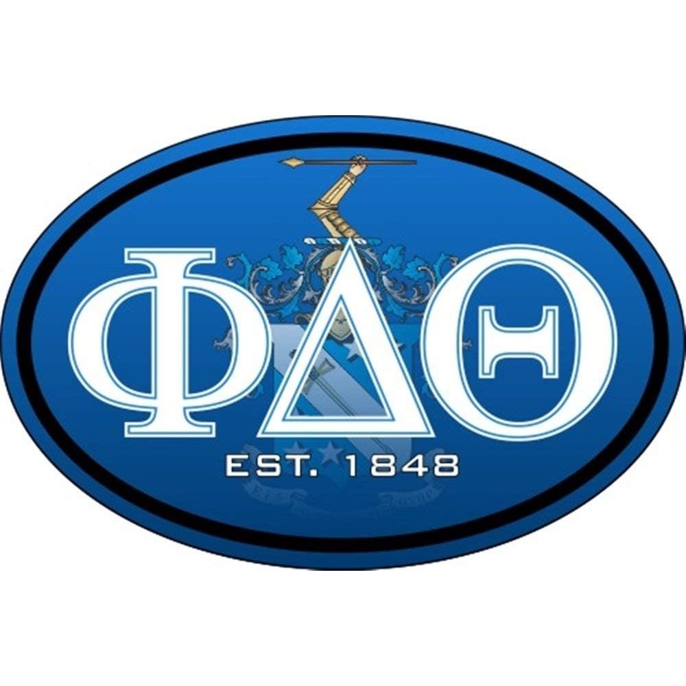 image:imagePhi Delta Theta Color Oval Decal