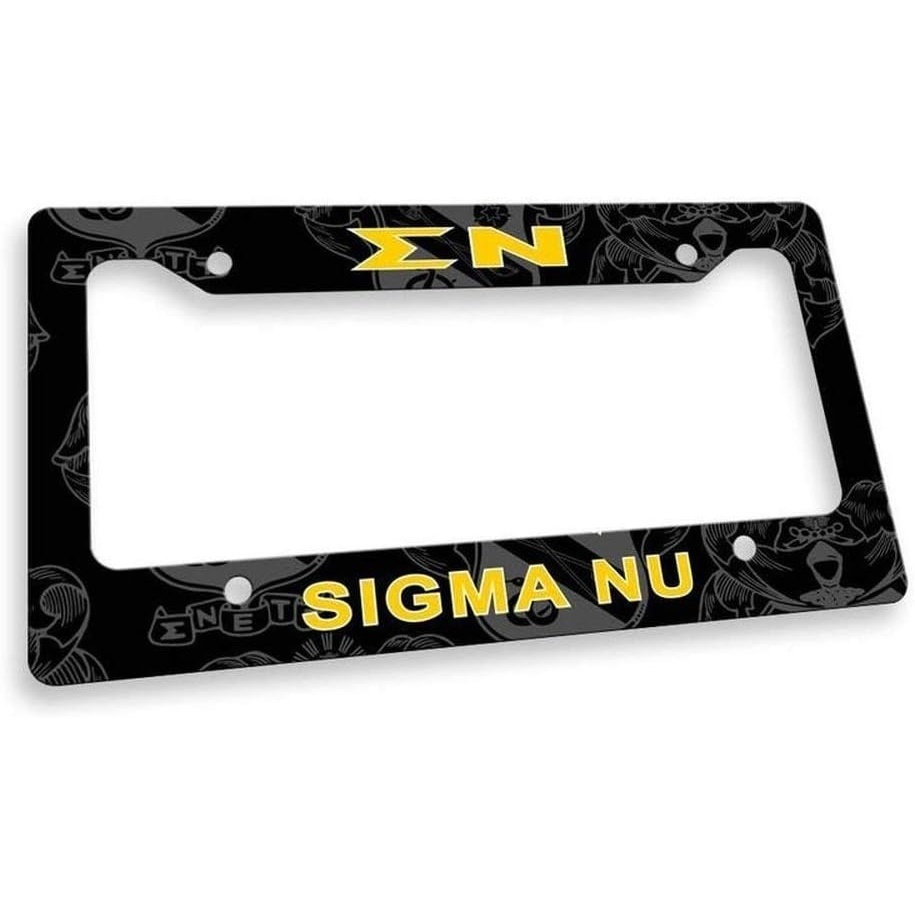 image:imageSigma Nu Custom License Plate Frame Black