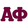 Alpha Phi Big Greek Letter Window Sticker Decal 4 Inches Maroon(Maroon)
