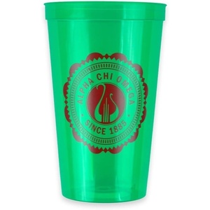 Greekgear Alpha Chi Omega Old Style Classic Giant Plastic Cup Set of 4