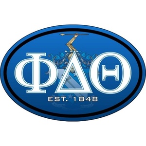 Phi Delta Theta Color Oval Decal