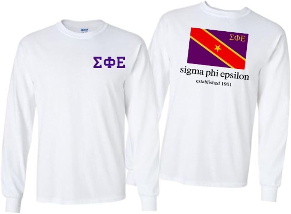 image:imageSigma Phi Epsilon SigEp Flag Long Sleeve TShirtWhite