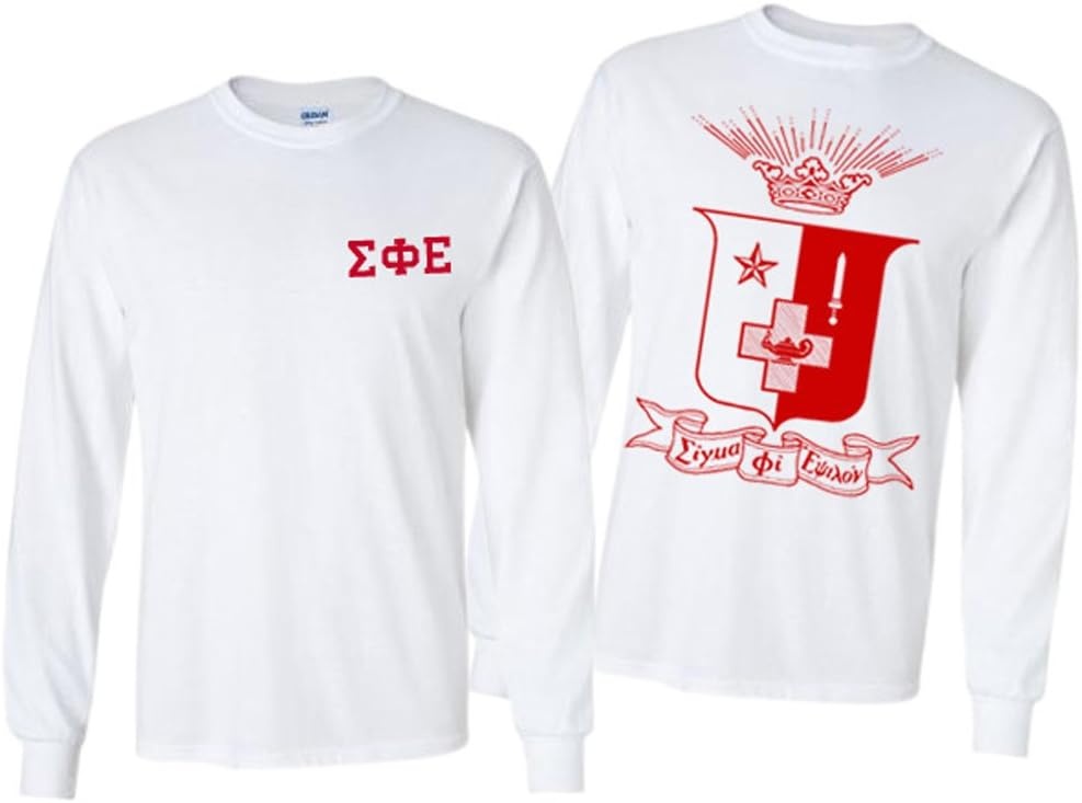 image:imageSigma Phi Epsilon SigEp World Famous Crest Long Sleeve TShirtWhite