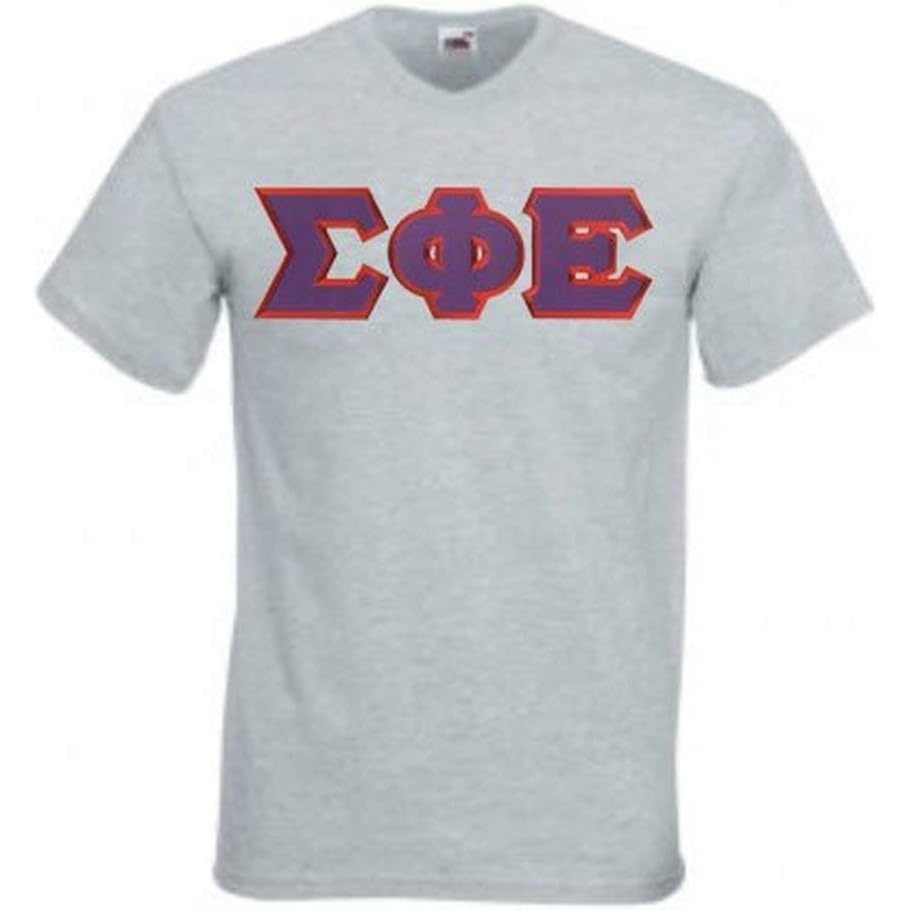image:imageGreekgear Sigma Phi Epsilon SigEp Lettered VNeck TShirtSports Grey