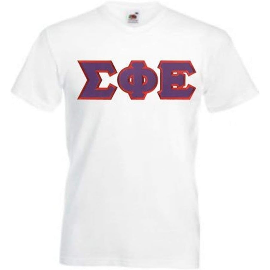image:imageGreekgear Sigma Phi Epsilon SigEp Lettered VNeck TShirtWhite