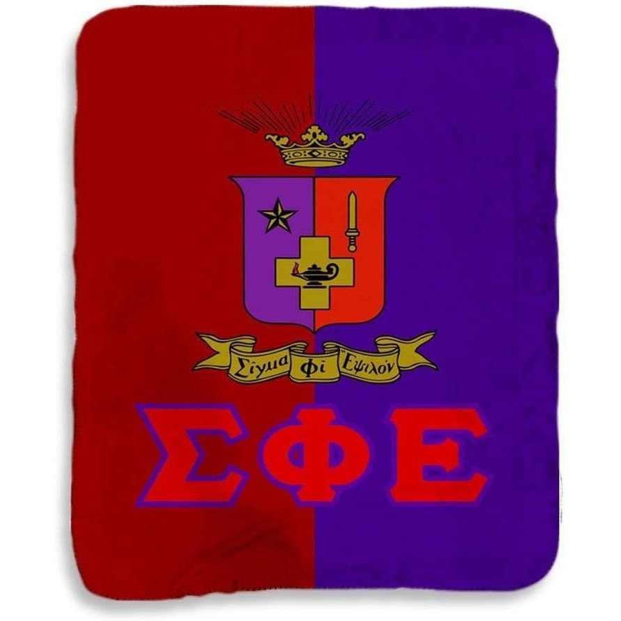 image:imageGreekgear Sigma Phi Epsilon SigEp Two Tone Sherpa Lap Blanket
