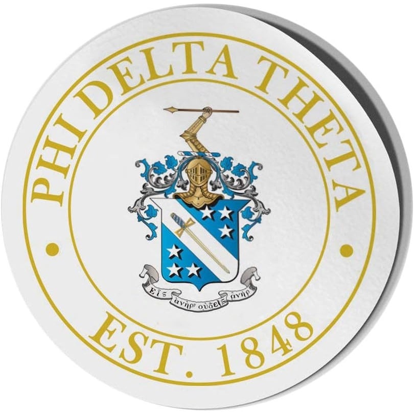 image:imagePhi Delta Theta Circle Crest Shield Decal