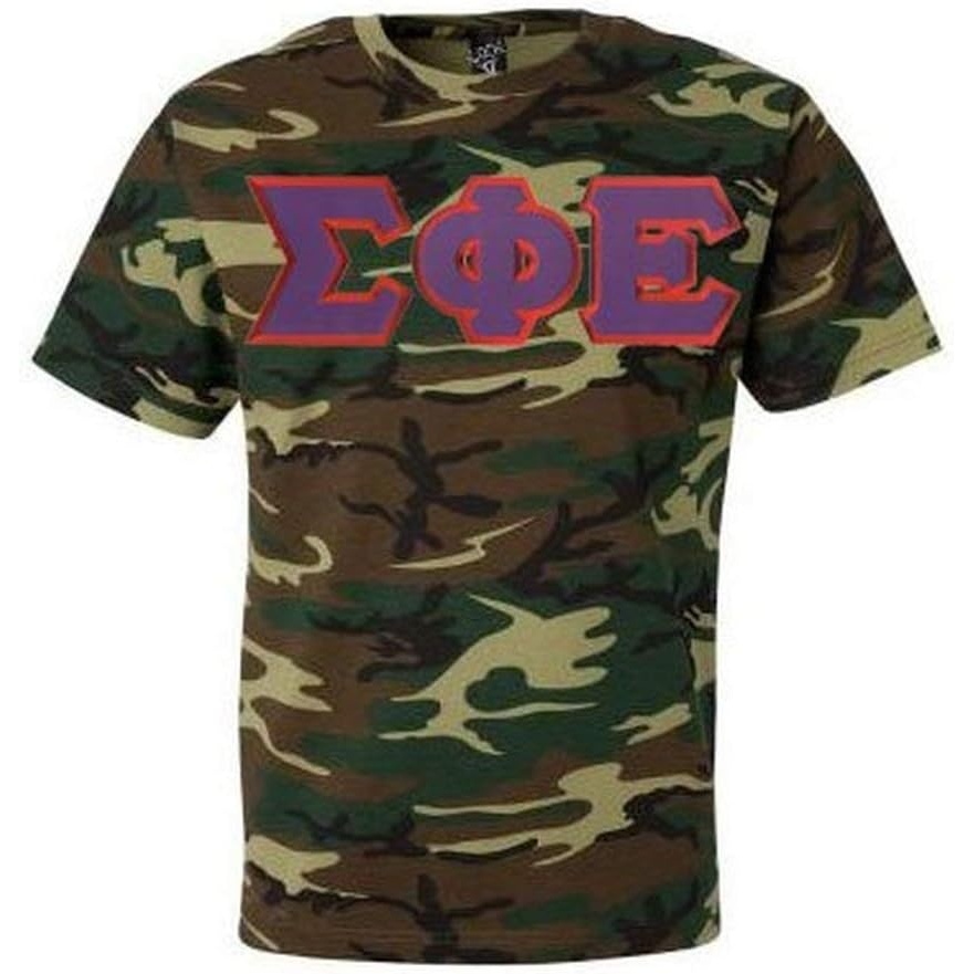 image:imageSigma Phi Epsilon Lettered Camouflage TShirtCamouflage