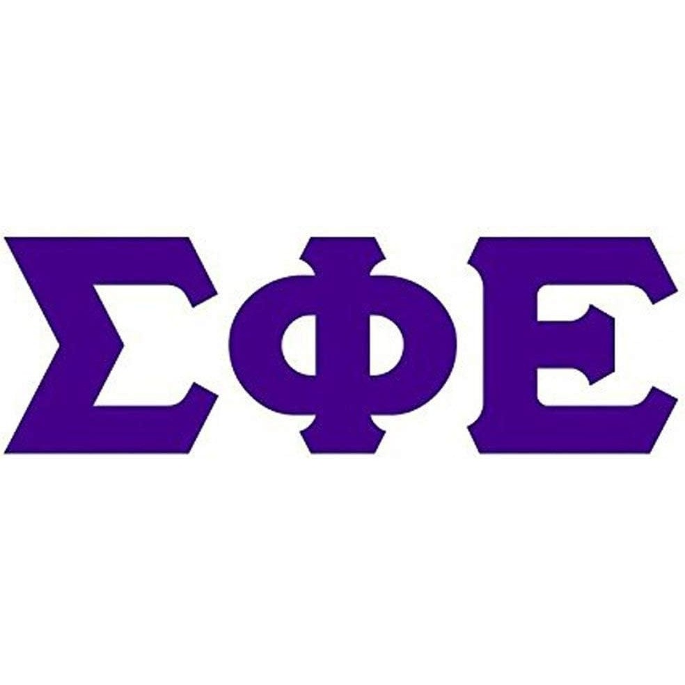 image:imageSigma Phi Epsilon SigEp Big Greek Letter Window Sticker Decal 4 Inches PurplePurple