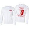 Sigma Phi Epsilon SigEp World Famous Crest Long Sleeve T-Shirt(White)