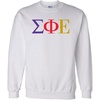 Greekgear Sigma Phi Epsilon SigEp Logo Crewneck Sweatshirt(Light Grey)