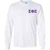 Sigma Phi Epsilon SigEp Flag Long Sleeve T-Shirt(White)