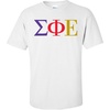 Sigma Phi Epsilon SigEp Logo Short Sleeve Tee(White)