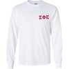 Sigma Phi Epsilon SigEp World Famous Crest Long Sleeve T-Shirt(White)
