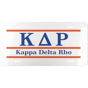 Kappa Delta Rho Lettered Lines License Covers