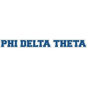 Phi Delta Theta Long Window Sticker