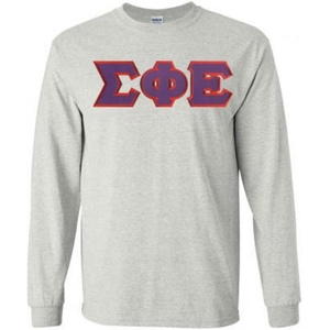 Sigma Phi Epsilon Lettered Long Sleeve(Light Grey)