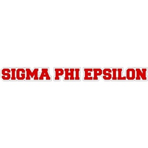 Sigma Phi Epsilon SigEp Long Window Sticker