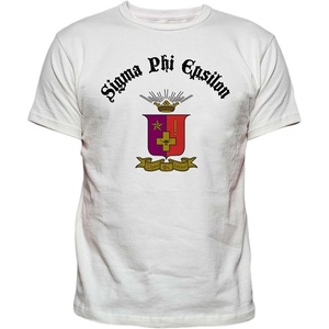 Sigma Phi Epsilon SigEp Vintage Crest T-Shirt(White)