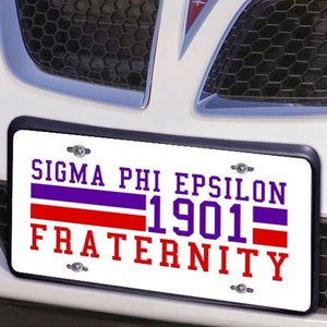 Sigma Phi Epsilon SigEp Year License Plate