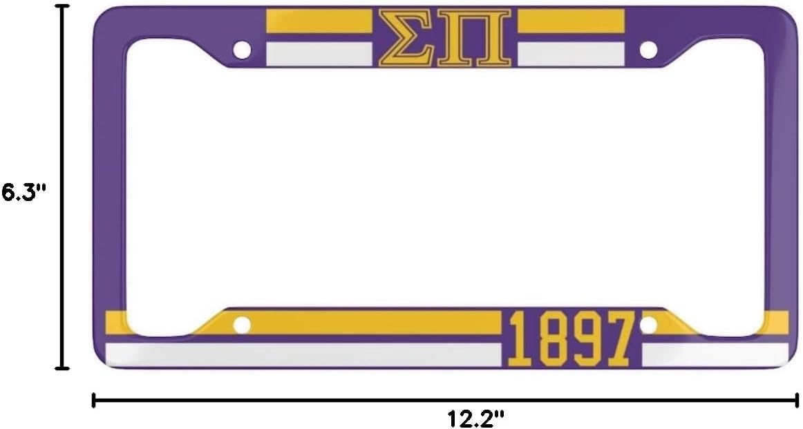 image:imageSigma Pi Year License Plate Frames