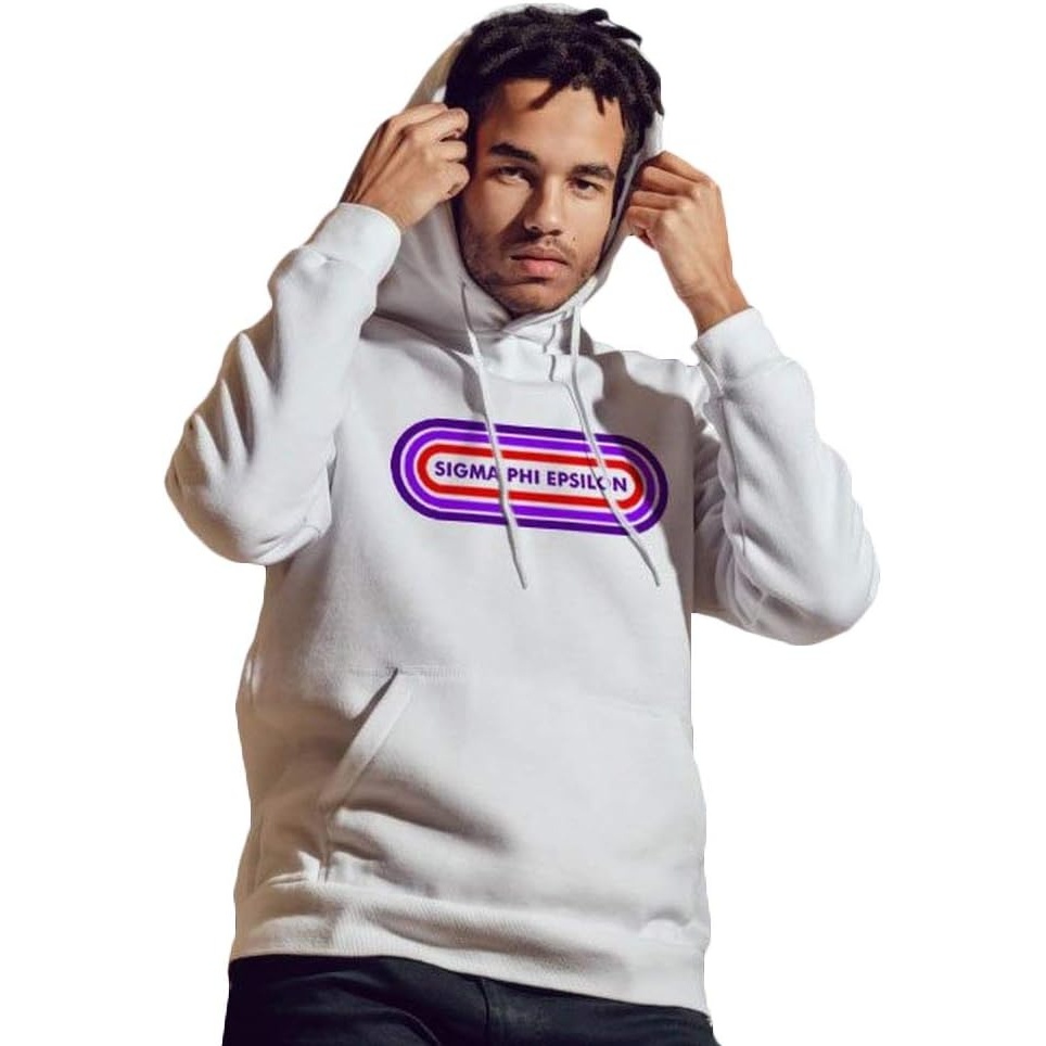 image:imageGreekgear Mens Sigma Phi Epsilon SigEp Capsule Hooded Sweatshirt WhiteWhite