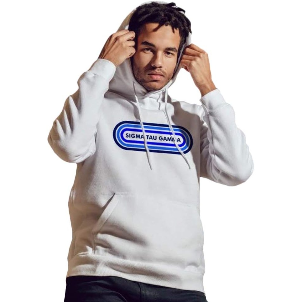 image:imageGreekgear Mens Sigma Tau Gamma Capsule Hooded Sweatshirt WhiteWhite