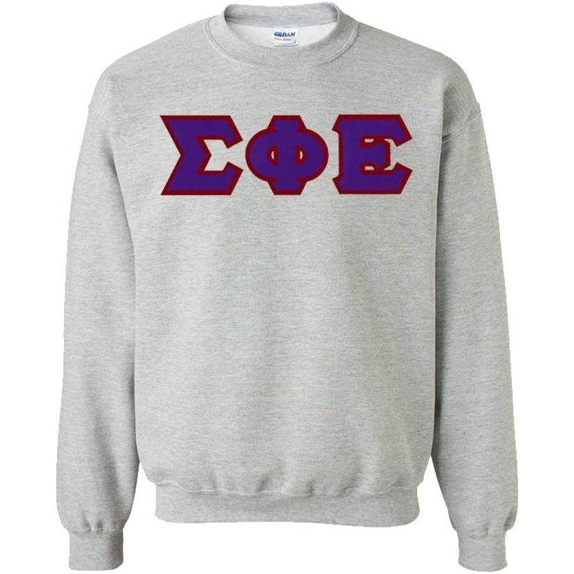 image:imageGreekgear Sigma Phi Epsilon Lettered CrewneckSports Grey