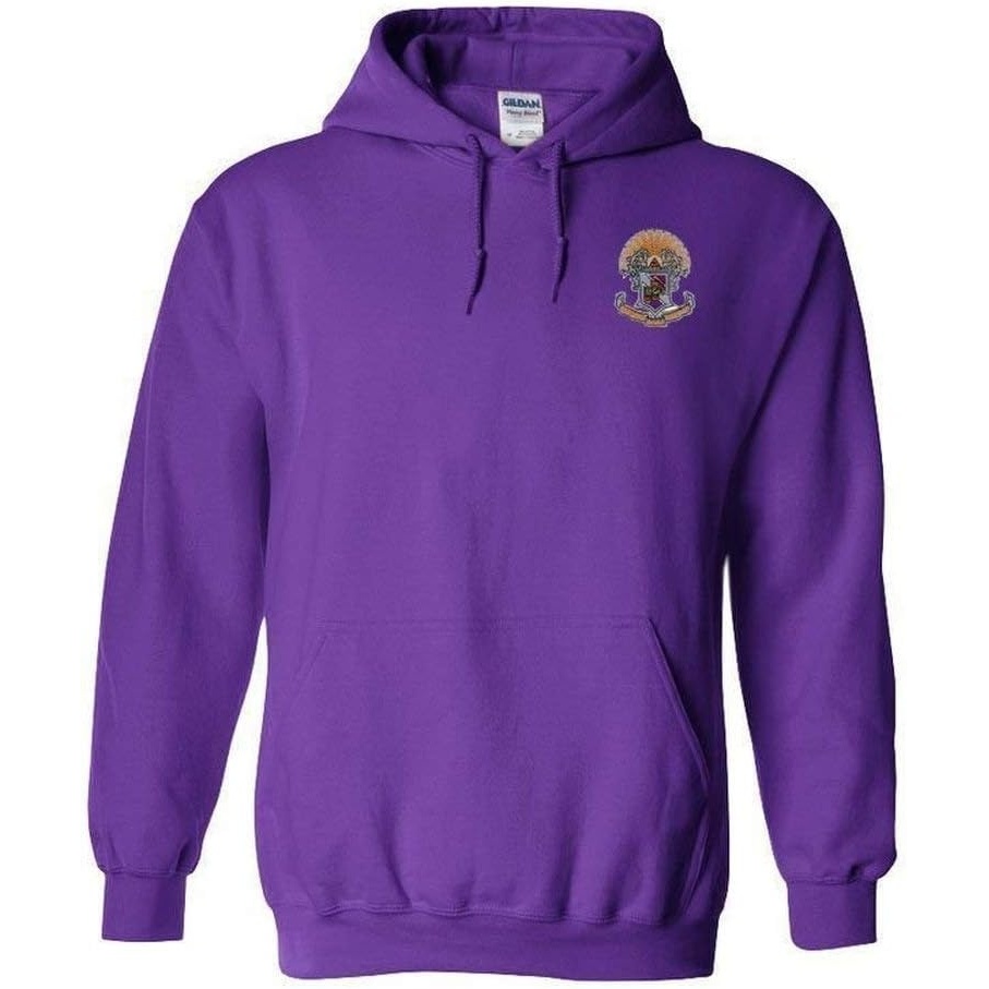 image:imageGreekgear Sigma Pi Crest  Shield Emblem Hooded SweatshirtPurple