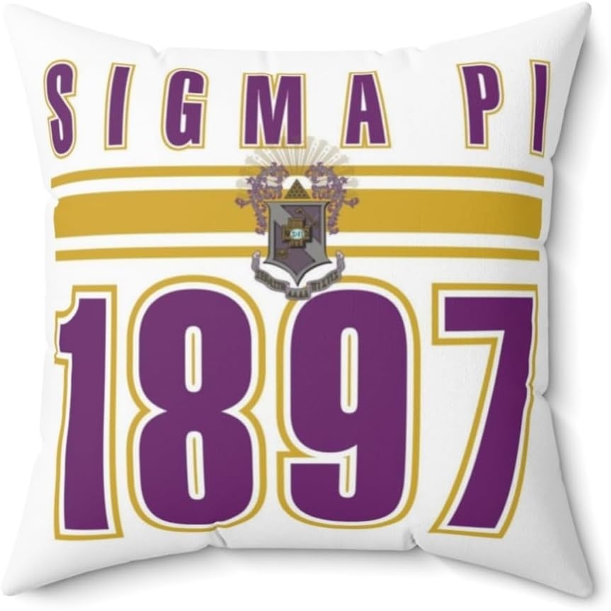 image:imageGreekgear Sigma Pi Crest Square Pillow 16 x 1618 x 18Inch