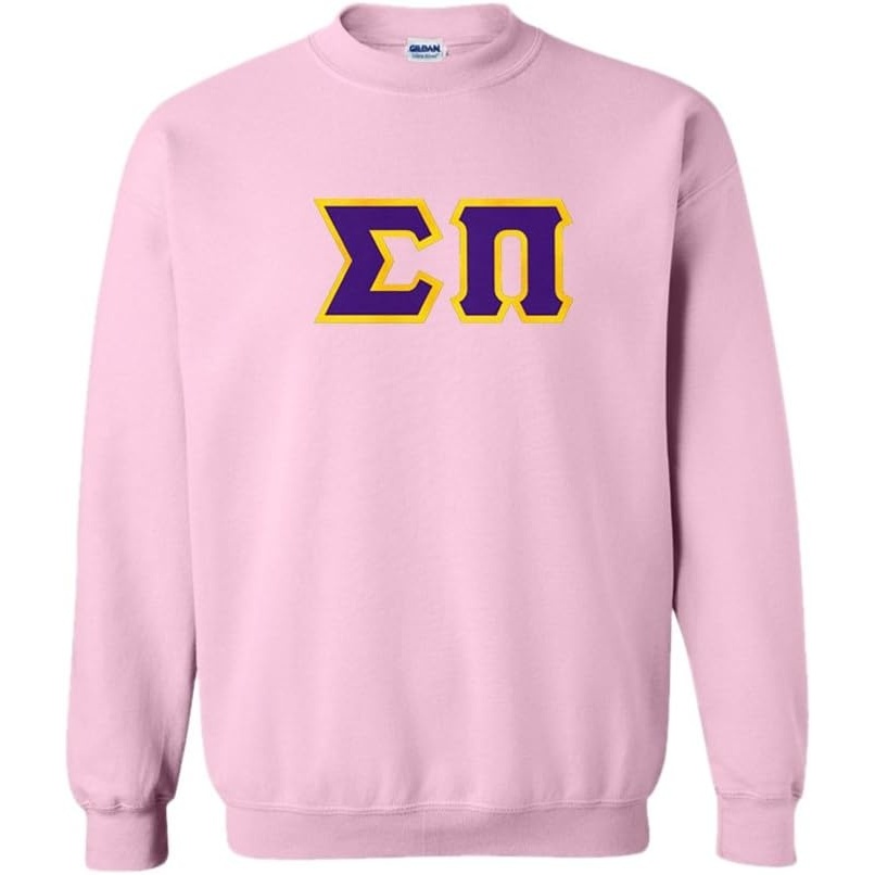 image:imageGreekgear Sigma Pi Lettered CrewneckLight Pink
