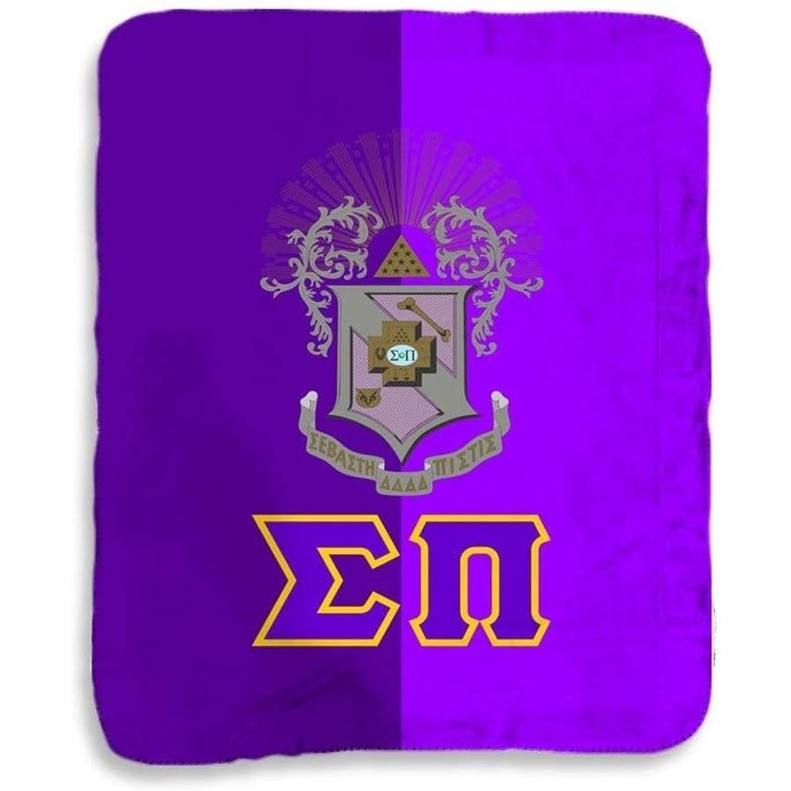 image:imageGreekgear Sigma Pi Two Tone Sherpa Lap Blanket