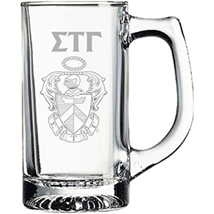 image:imageGreekgear Sigma Tau Gamma Glass Engraved Mug Transparent