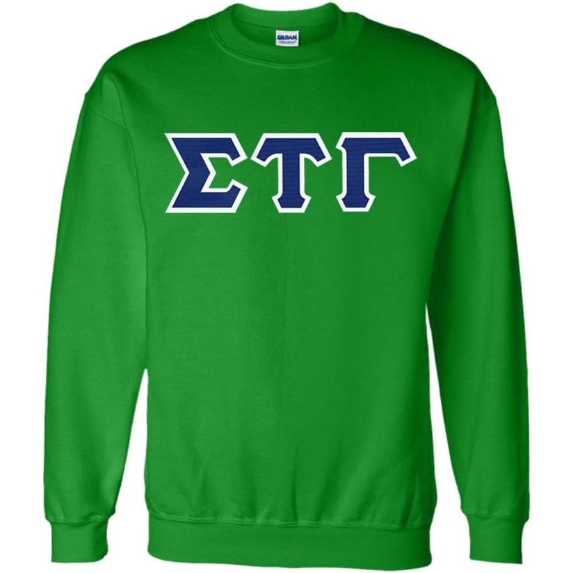 image:imageGreekgear Sigma Tau Gamma Lettered CrewneckIrish Green