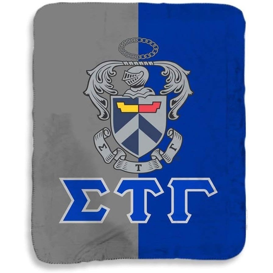 image:imageGreekgear Sigma Tau Gamma Two Tone Sherpa Lap Blanket