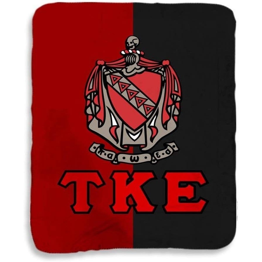 image:imageGreekgear Tau Kappa Epsilon TKE Two Tone Sherpa Lap Blanket