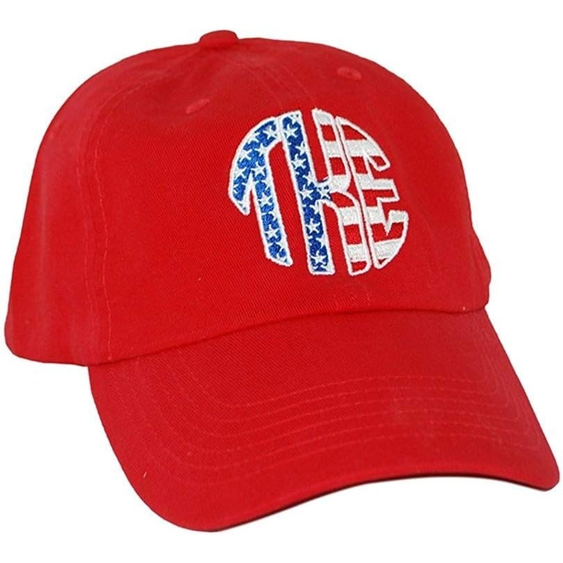 image:imagePatriotic Tau Kappa Epsilon TKE Monogram HatRed