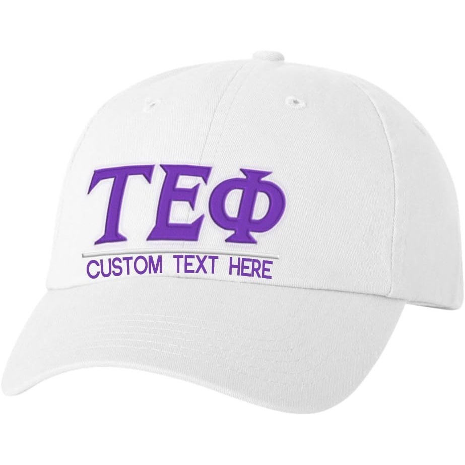 image:imagePersonalized Tau Epsilon Phi Greek Line HatWhite