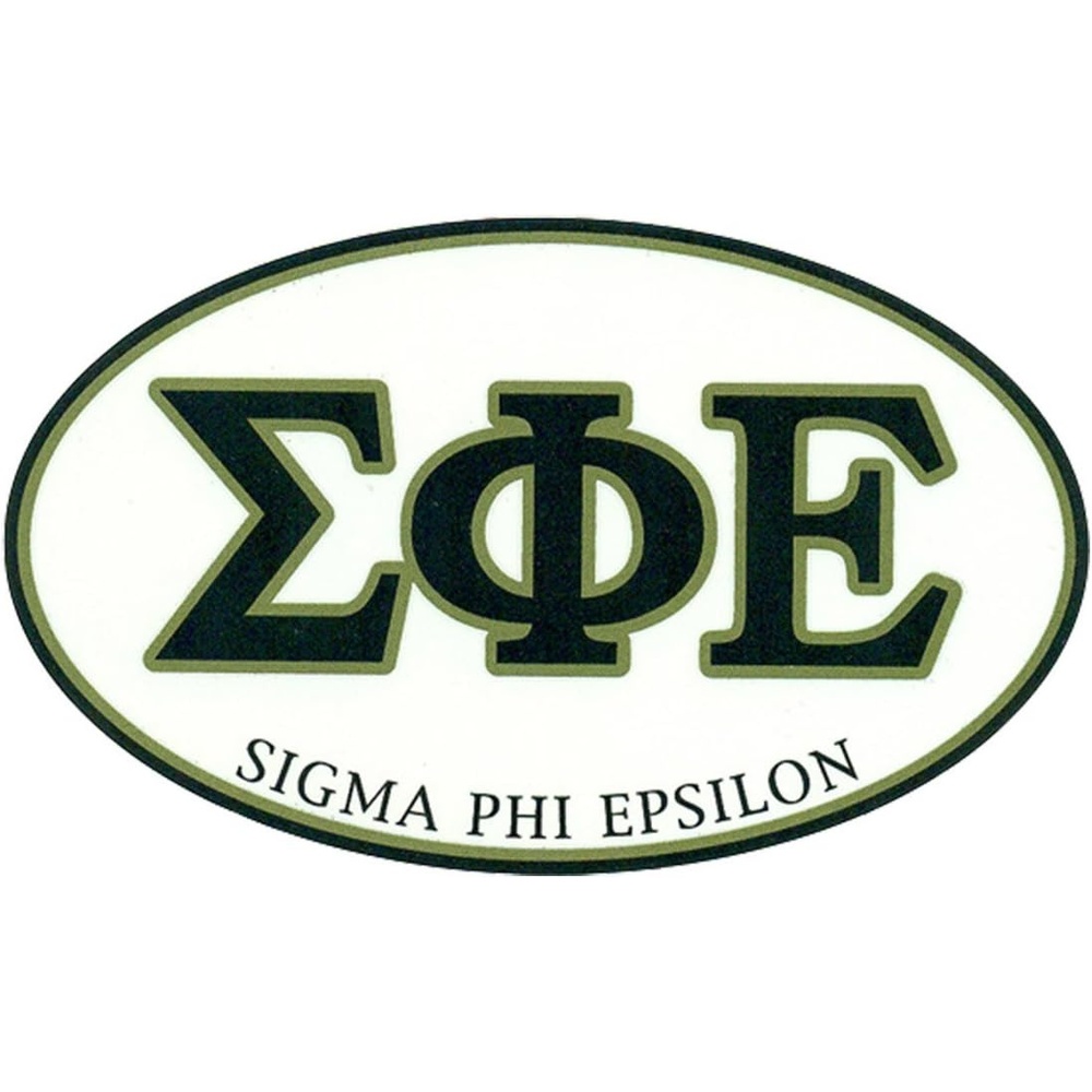 image:imageSigma Phi Epsilon SigEp Euro Decal Oval Sticker