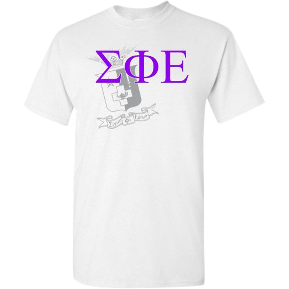 image:imageSigma Phi Epsilon SigEp Greek Crest TShirtLight Grey