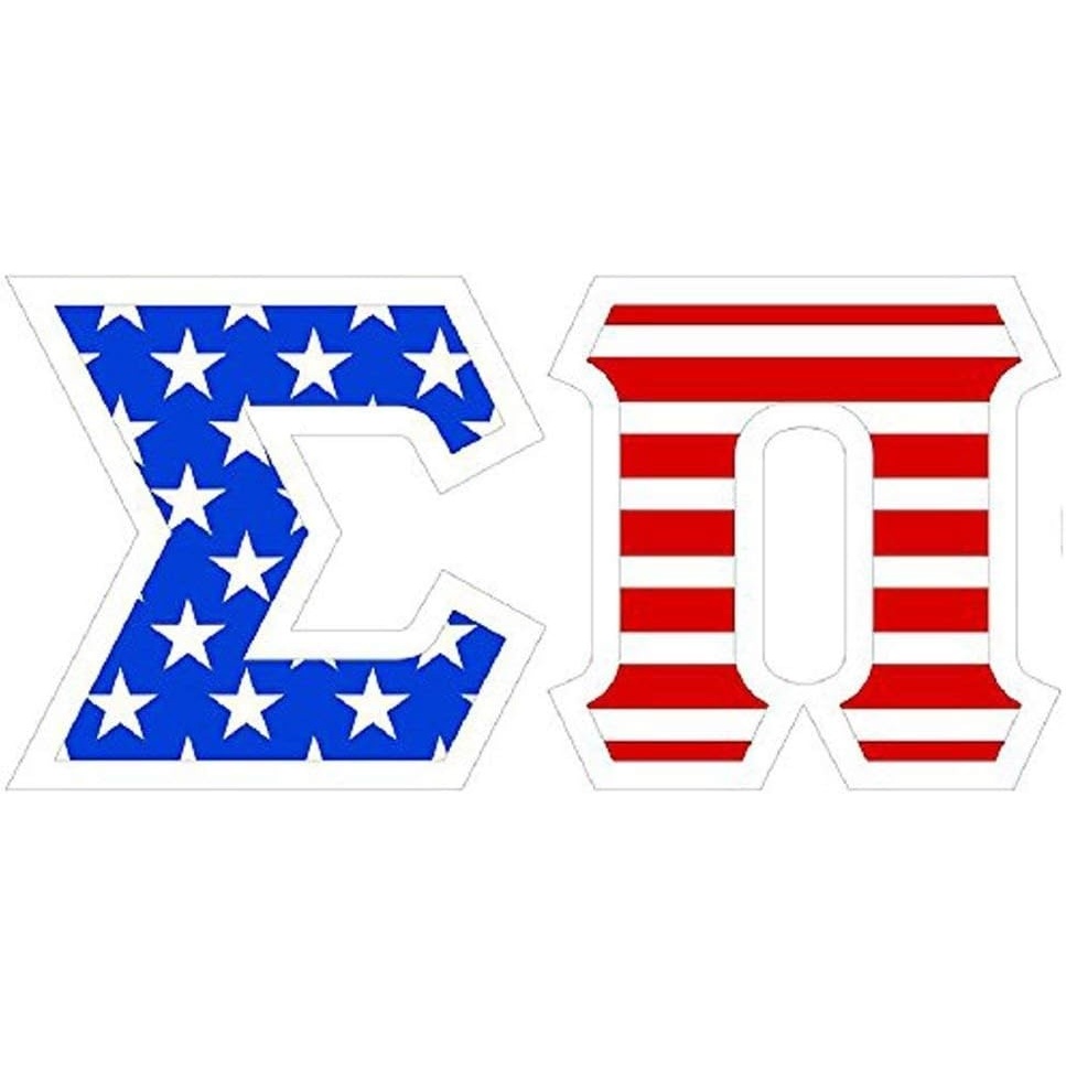image:imageSigma Pi American Flag Greek Letter Sticker