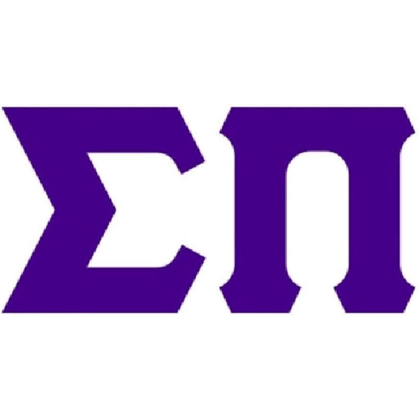 image:imageSigma Pi Big Greek Letter Window Sticker Decal 4 Inches PurplePurple