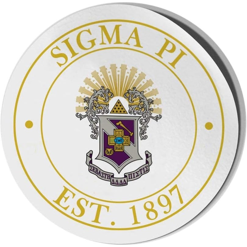 image:imageSigma Pi Circle Crest Shield Decal