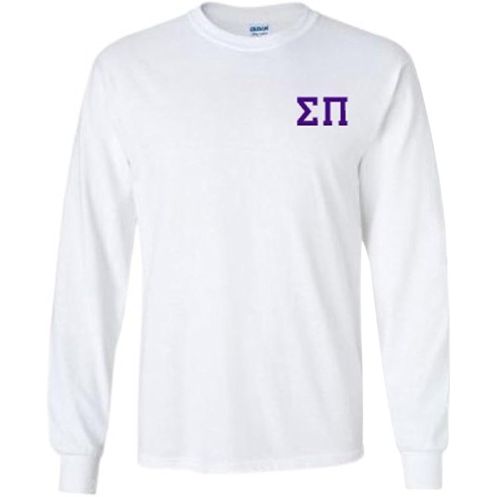 image:imageSigma Pi Flag Long Sleeve TShirtWhite
