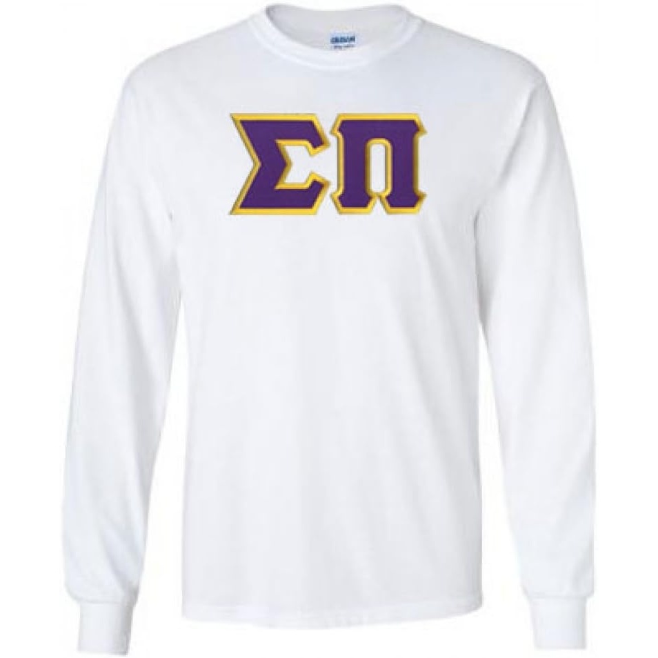 image:imageSigma Pi Lettered Long SleeveWhite