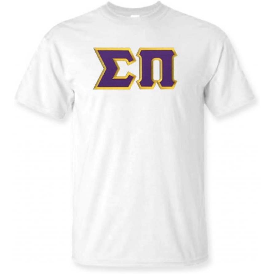 image:imageSigma Pi Lettered TShirtWhite